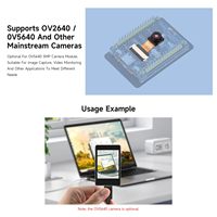 AISMARTGOO Waveshare ESP32 S3 Placa de Desarrollo con Pantalla Capacitiva IPS de 2 Pulgadas, Cámara OV5640