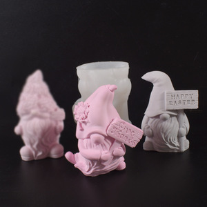 Molde <span class=keywords><strong>de</strong></span> Silicona CRE8IFY MJ-45 para Velas y Manualidades <span class=keywords><strong>de</strong></span> Yeso, Diseño <span class=keywords><strong>de</strong></span> Gnomo <span class=keywords><strong>de</strong></span> Pascua sin Rostro con Barba y Orejas - Product Image 3