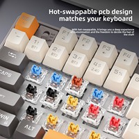 SMAILWOLF MK87 Tri-Mode Wireless Mechanical Keyboard 87 Keys Hot Swappable RGB Backlit High Value for Gaming Office