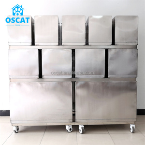 Jaula para Mascotas OSCAT 304 de Acero Inoxidable, Equipo Veterinario, 13 Puertas, Jaula de Cría para Hospital de Animales, Clínica <span class=keywords><strong>Veterinaria</strong></span> - Product Image 2