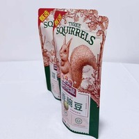 Sacs autoportants personnalisés de qualité alimentaire avec impression en héliogravure pour l'emballage de snacks et biscuits, sacs à fermeture éclair pour noix
