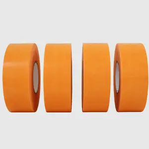 Orange Paper Tape Gold Tape Anti UV 14-30 Days Masking Paper Tape For Painter