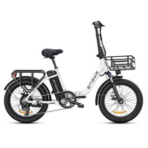 Vélo pliant électrique sans balais en alliage d'aluminium L20 <span class=keywords><strong>SE</strong></span> 36V 250W avec pneus larges 20x3.0, suspension verrouillable et frein à disque mécanique 7 vitesses - Product Image 3