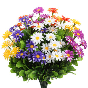 Bouquet de marguerites artificielles Guanyi, fleurs en plastique, décorations pour l'extérieur, la maison et les mariages - Product Image 4