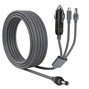Câble d'alimentation Starlink Mini 3-en-1 USB-C vers DC 12V 24V 100W 18AWG, cordon de chargeur de voiture étanche certifié CE ROHS avec gaine en PVC PE - Product Image 3