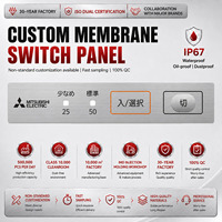 Teclado Electrónico con Membrana, Superficie Personalizada con Gráficos, Borde con Botones en Relieve, Impreso, para PC y Controladores