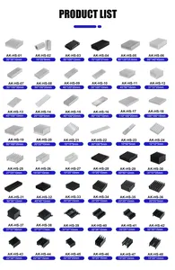 メーカーカスタムCNC6063合金プロファイルCPULED押し出しアルミニウムヒートシンク