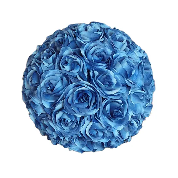 शाही नीला कृत्रिम फूल गेंद की शादी टेबल सजावटी सामग्री पार्टी, घर और होटल सजावट (MFL-001) के लिए रंगीन गुलाब
