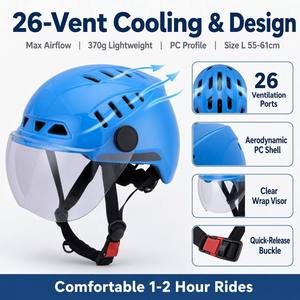 CCC Sertifikalı Elektrikli Scooter Kaskı PC Kabuklu EPS İç Astarlı Yarım Yüz Açık Yüz Unisex Erkek Kadın Toptan OEM - Product Image 5