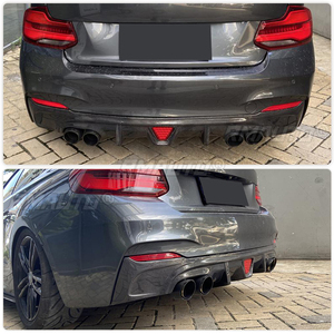 <b>Car</b> Rear Bumper Lip <b>Diffuser</b> for BMW F22 F23 M235i M240i M Sport Coupe Convertible 2014-2019 Rear <b>Diffuser</b> Lip Carbon Fiber - Product Image 2