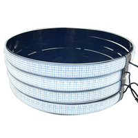 Bande LED SMD2835 5 rangées blanc pur, éclairage de roue super lumineux 17 pouces pour voiture