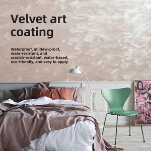 <span class=keywords><strong>Peinture</strong></span> murale intérieure moderne au design scintillant, à base d'eau, acrylique métallique liquide, pour la maison - Product Image 2