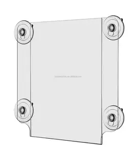 Пользовательские акриловые присоски окна держатель знака прозрачный акриловый держатель для карт рукав для магазина