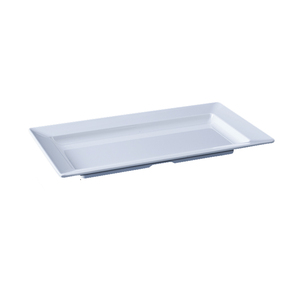 Vaisselle écologique de grande taille Style occidental Assiettes rectangulaires blanches résistantes à la mélamine Tablettes en plastique - Product Image 6