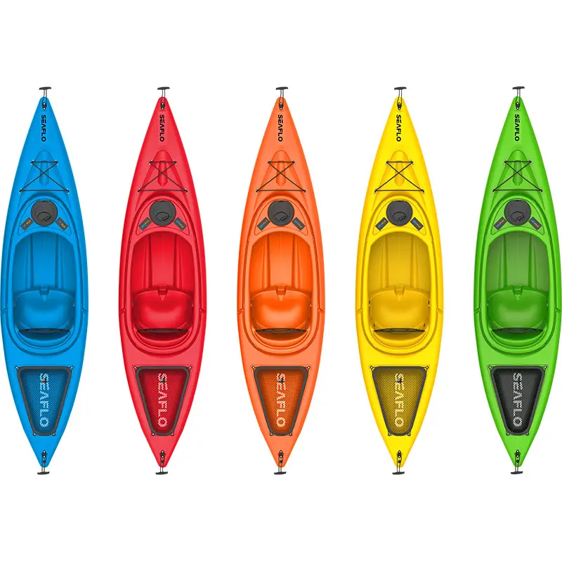 SEAFLO colorful oem plastic Factory Supply Sit in kayak con buoni prezzi canoa/kayak singoli in vendita