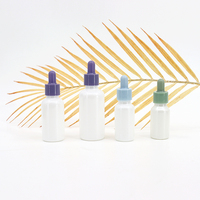 Flacon compte-gouttes en verre transparent 15ml 20ml 30ml 50ml 100ml pour huiles essentielles et teintures, avec bouchon doré et boîte en papier