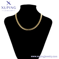 X000880203 Collier à chaîne en lingot de serpent en cuivre plaqué or 14 carats à la mode Xuping