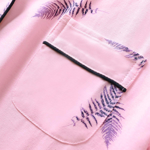 Pigiami da notte per <span class=keywords><strong>bambina</strong></span> prezzo all'ingrosso comodi pigiami abbottonati di alta qualità 8-14 anni Set di indumenti da notte modali rosa per ragazza teenager - Product Image 6