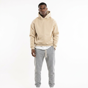 Sudadera con Capucha Clásica Simple de Alta Calidad para Hombre, Talla Grande, Precio de Fábrica Personalizado para Invierno, Patrón Sólido Bordado - Precio de Venta al por Mayor - Product Image 1