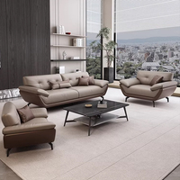 Ensemble de canapés sectionnels en cuir PU pour salle de réunion d'affaires, salon VIP et zone de détente, design moderne et couleurs assorties