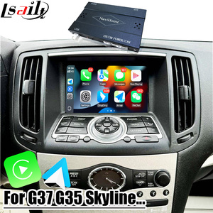 Interface sans fil <span class=keywords><strong>Apple</strong></span> <span class=keywords><strong>CarPlay</strong></span> et Android Auto Lsailt pour Infiniti G37 G35 370GT Q40 Skyline V36 <span class=keywords><strong>avec</strong></span> WiFi intégré, navigation - Product Image 1