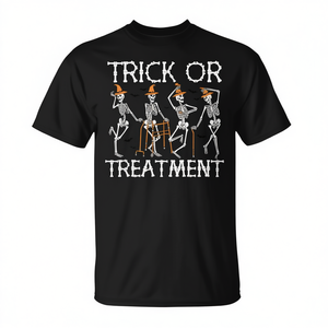 T-shirt d'Halloween pour thérapeute en physiothérapie Trick Or Treatment - Product Image 2