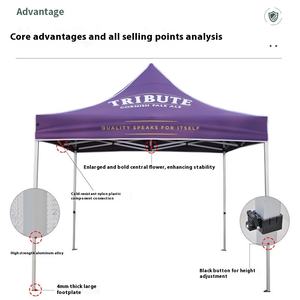 Đề nghị ngoài trời 40 Ống Vuông thương mại gấp in dù để che nắng triển lãm tùy chỉnh logo thương mại triển lãm lều - Product Image 2