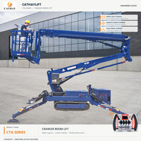 Mini nacelle araignée sur chenilles de 33 pieds, capacité 500 lb, élévateur aérien compact pour personnes, adaptable aux portes étroites pour projets aux États-Unis