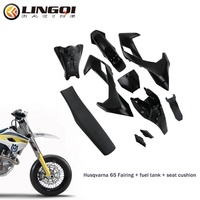 LING QI Kit complet de carénage de moto PP avec siège réservoir de carburant pour Husqvarn 65 Dirt Bike Pit Bike