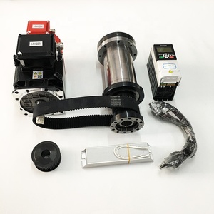 A2-4 6000rpm Set poros bubut termasuk Servo Motor Driver Chuck <span class=keywords><strong>Cnc</strong></span> bubut spindel Kit penuh untuk putaran - Product Image 5