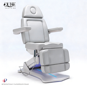 <span class=keywords><strong>Table</strong></span> <span class=keywords><strong>de</strong></span> <span class=keywords><strong>massage</strong></span> et lit <span class=keywords><strong>de</strong></span> beauté électrique multifonction blanc, inclinable avec 4 moteurs, lit courbé pour extensions <span class=keywords><strong>de</strong></span> cils et esthétique - Product Image 2