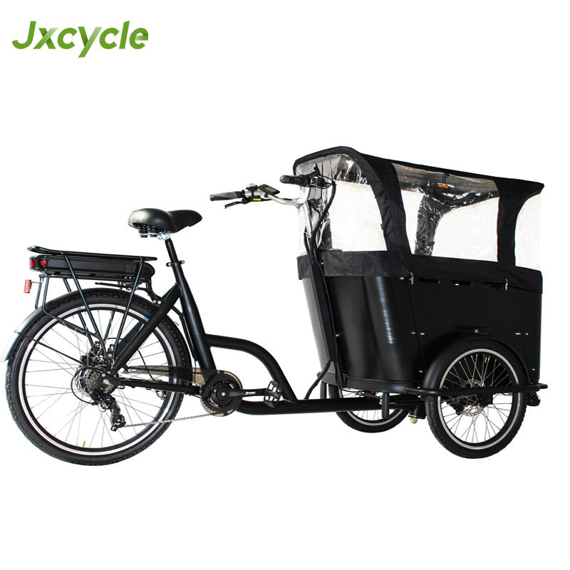 Electric New Model Bakfiets Wheel Front Loading Dutch Cargo Bike with  Aluminum Frame for Child