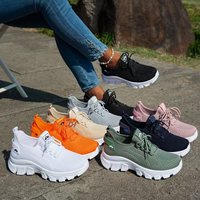 Nouvelles baskets pour femmes KJ 2027, légères, respirantes, en tissu hautement élastique, avec amorti, tendance sportive, pour les trajets quotidiens