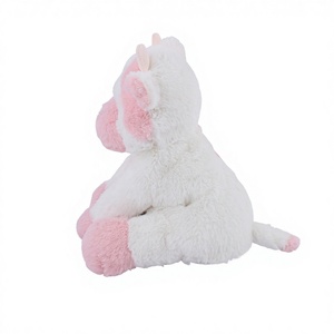 D KING <span class=keywords><strong>Peluche</strong></span> Vache Ponderée, Adaptée au Micro-ondes, Douce et Chaude, Rembourrée en Coton PP, Confort de Sommeil pour Enfants et Adultes, Maille Brodée - Product Image 5