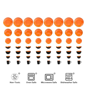 Semtember Promotion Round Elegant Plates <b>Set</b> Ceramic Plates Bowls High Quality Big Plate Unique Design <b>Dinnerware</b> <b>Set</b> Home Party - Product Image 3