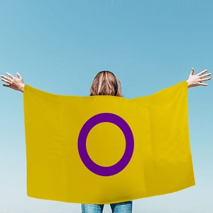 Drapeau corporel LGBTQ imprimé sur mesure en gros (OEM) 3x5ft, Série Fierté Intersexuelle, Fabriqué sur commande, Production rapide, Fabricant direct - Product Image 4
