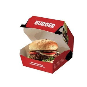 VUÔNG <span class=keywords><strong>Hamburger</strong></span> Burger giấy bao bì hộp cho Burger <span class=keywords><strong>Hamburger</strong></span> hộp - Product Image 1