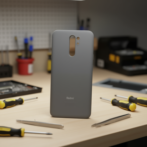 Cover Posteriore Grigia per Redmi 9, Parte di Ricambio in Materiale ABS - Product Image 2