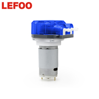 Pompe péristaltique miniature LEFOO 12v 24v pour distribution de liquides, 490 ml/min, pompes doseuses péristaltiques pour système de distribution de lait