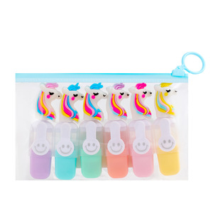 Últimos regalos <span class=keywords><strong>de</strong></span> papelería, bolígrafo resaltador <span class=keywords><strong>de</strong></span> 6 colores, resaltador brillante para niños, bolígrafo resaltador <span class=keywords><strong>de</strong></span> escritura con forma <span class=keywords><strong>de</strong></span> Animal lindo Mini - Product Image 5