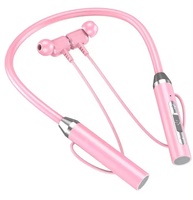 Harga Murah headphone Neckband TWS olahraga earbud In-Ear nirkabel tahan air dengan indikator baterai LED dan mikrofon