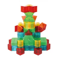 Giocattoli per bambini 2022 Set di blocchi magnetici 3D poliedro irregolare colorato colore trasparente giocattoli educativi per bambini interessanti
