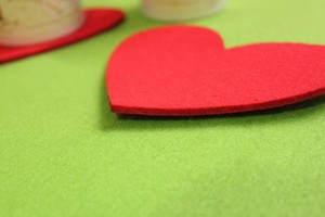 4 Paquete de morir corte regalo personalizado nórdicos corazón fieltro <span class=keywords><strong>posavasos</strong></span> para la <span class=keywords><strong>boda</strong></span> o el día de San Valentín - Product Image 6