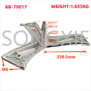 Trépied pour machine à laver XB-79017 en alliage d'aluminium 37 mm, accessoire durable pour pièces d'appareils de lavage - Product Image 4