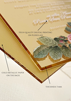 Benutzer definierte Golds piegel Plexiglas Hochzeits einladung Personal isierte Einladungen für Geburtstag Quince anera und moderne Hochzeit