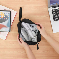 Sac de rangement pour câbles électroniques résistant à l'eau, accessoires numériques, pour cordon, téléphone, Airpods, clé USB