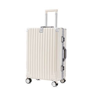 High-value Fashionable 24-inch Neoprene Luggage Aluminum Frame 4-wheel Spinner TSA Lock Waterproof Large Capacity Travel <strong>Trolley</strong> - Product Image 5