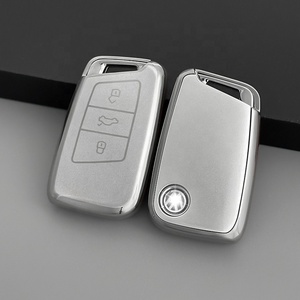 Funda de TPU para Llave de Coche Personalizada con Diseño de Arena Movediza Plateada, Compatible con <span class=keywords><strong>VW</strong></span> Golf, Polo, Tiguan, Passat, Caddy, Funda para Llave Plegable, Bolsa para Llave con Control Remoto - Product Image 6