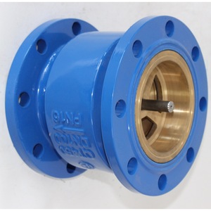 Válvula de Retención Silenciosa Longyao Shuangyong HX41X-16Q de Hierro Dúctil, Anti-reflujo, para Agua, Estructura de Una Sola Membrana - Product Image 2
