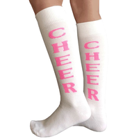 Chaussettes à strass personnalisées pour équipe de cheerleading et danse, chaussettes de cheville à initiales scintillantes, à volants et strass étincelants
